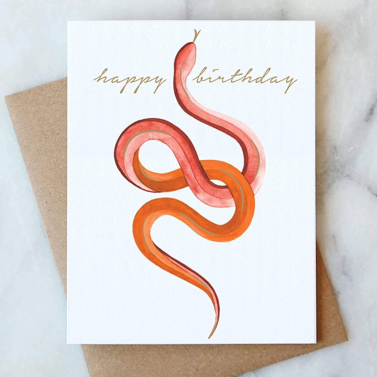 Snake Birthday Card - DIGS