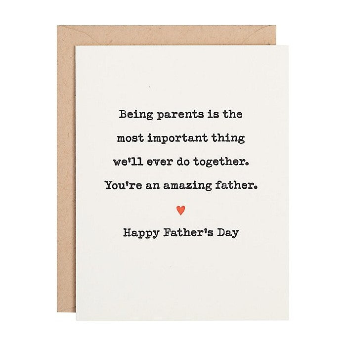 Being Parents Together Father's Day Card