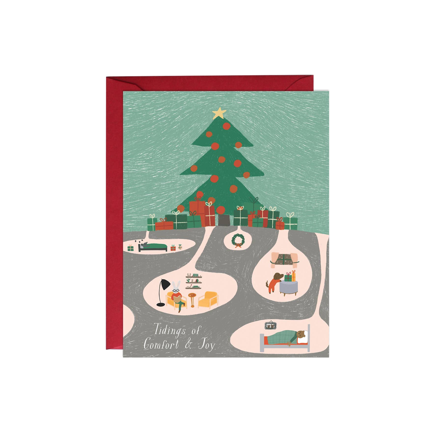 Hibernating Christmas Card