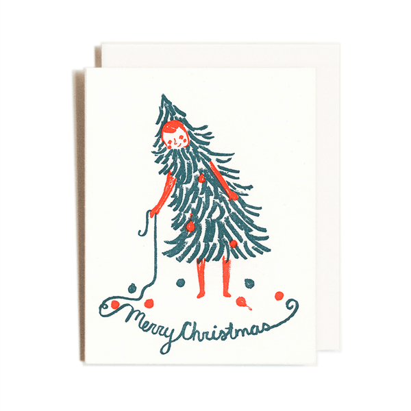Christmas Girl Holiday Card