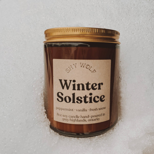 Winter Solstice Soy Candle