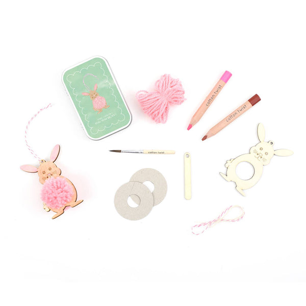 Make Your Own: Pom Pom Bunny Gift Tin