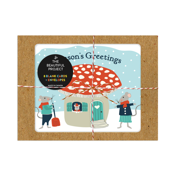 Storybook Season Holiday Christmas Card Box Set of 8 - DIGS
