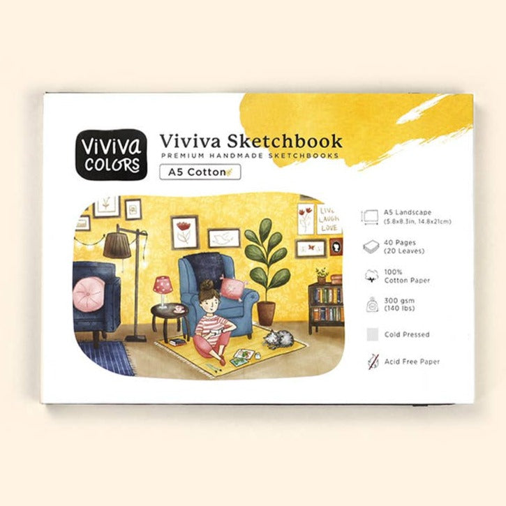 Viviva Sketchbook - A5 Cotton