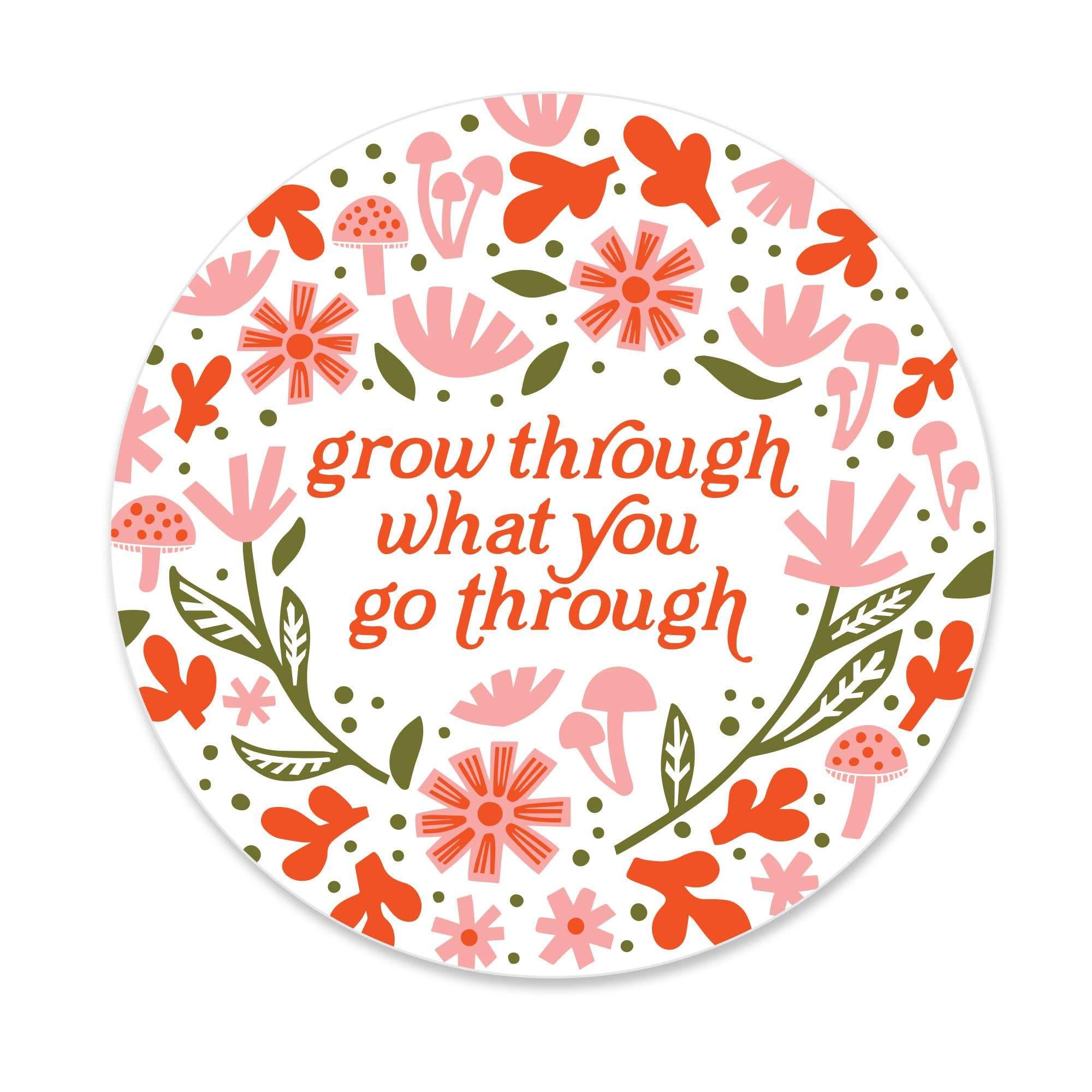 Grow Through What You Go Through Sticker - DIGS