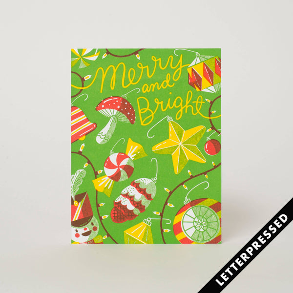 Merry & Bright Tree Trimmings Card