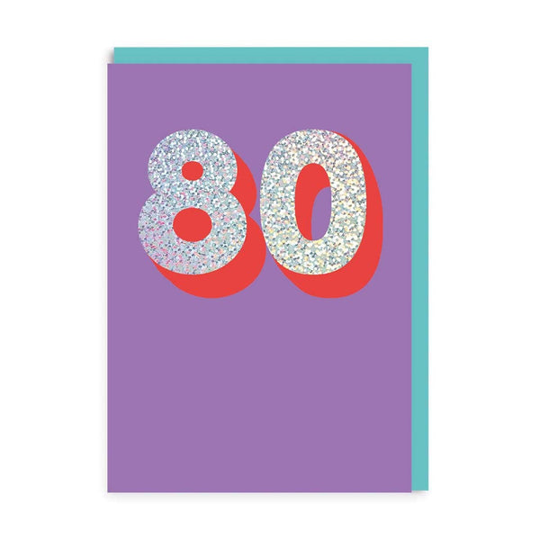 80 Birthday Card