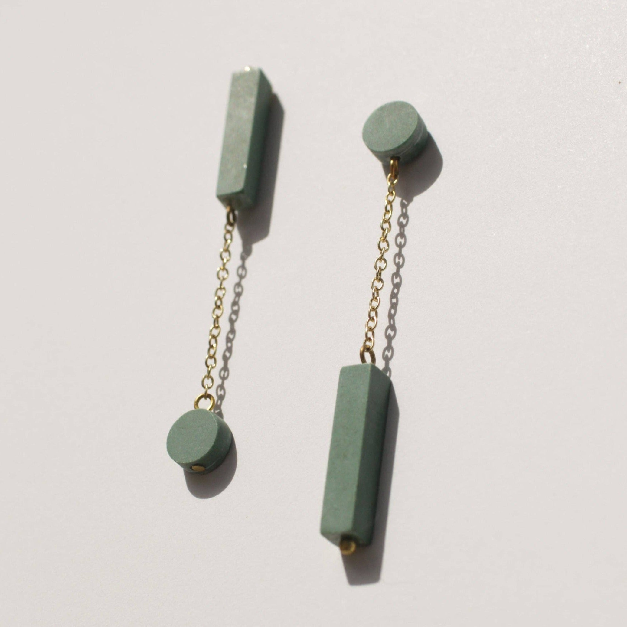 Mojave Reverse Clay Earrings: Joshua Tree