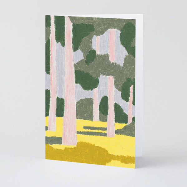 Pink Forest Art Card