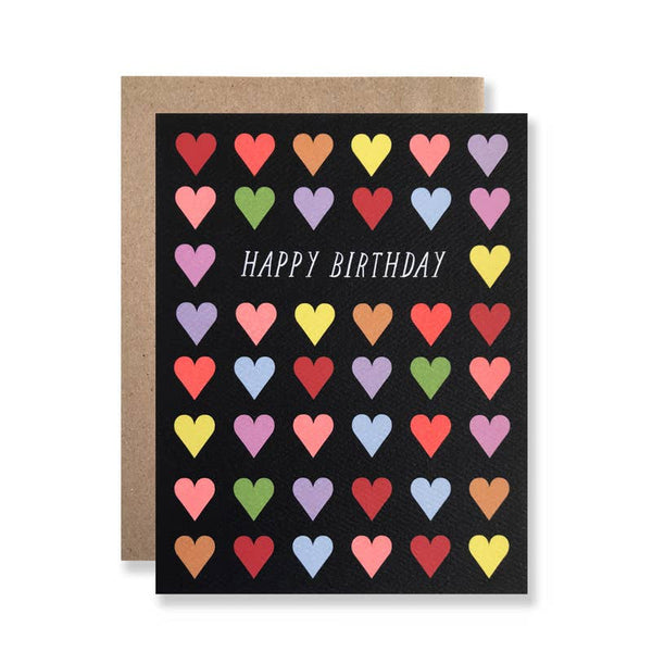 Happy Birthday Hearts Card