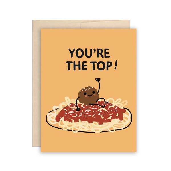 Meatball & Spaghetti Congrats Card