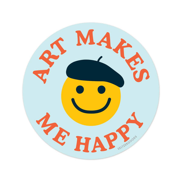 Happy Art Smiley Sticker