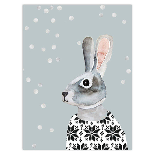 Winter Hare Postcard