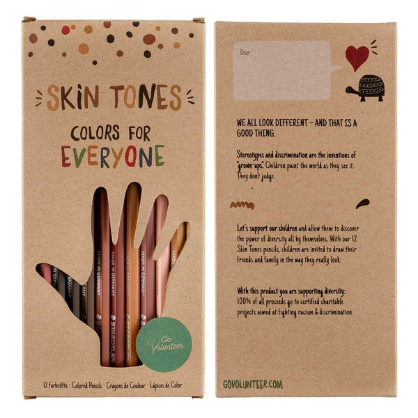 12 Skin Tones Pencils