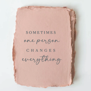 Sometimes One Person Card