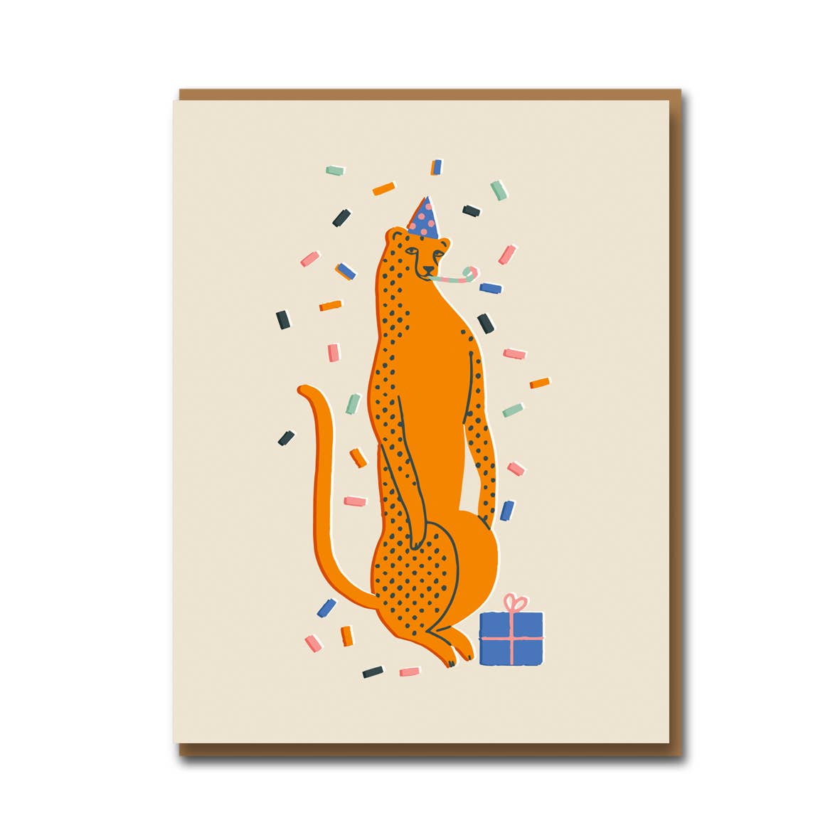 Party Leopard Card