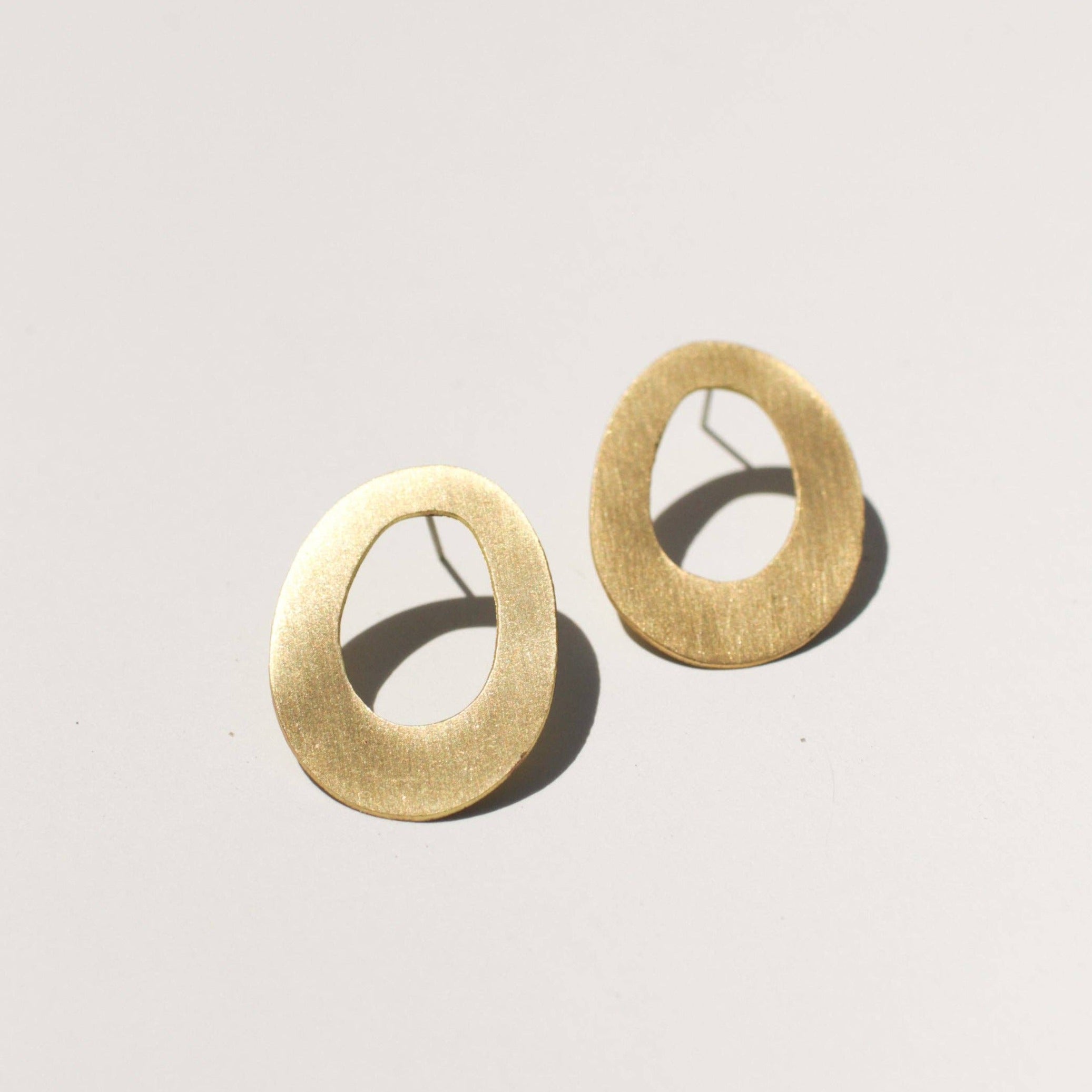 Oblong Oval Earrings