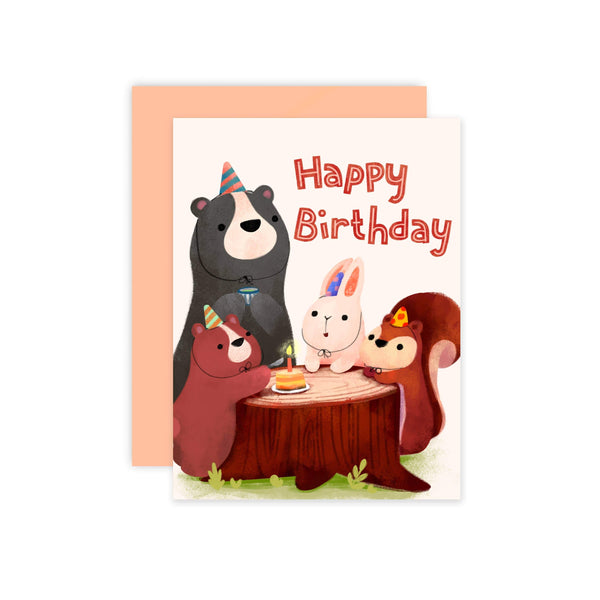Forest Animals Birthday Card - DIGS