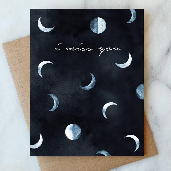 I Miss You Moons Card - DIGS