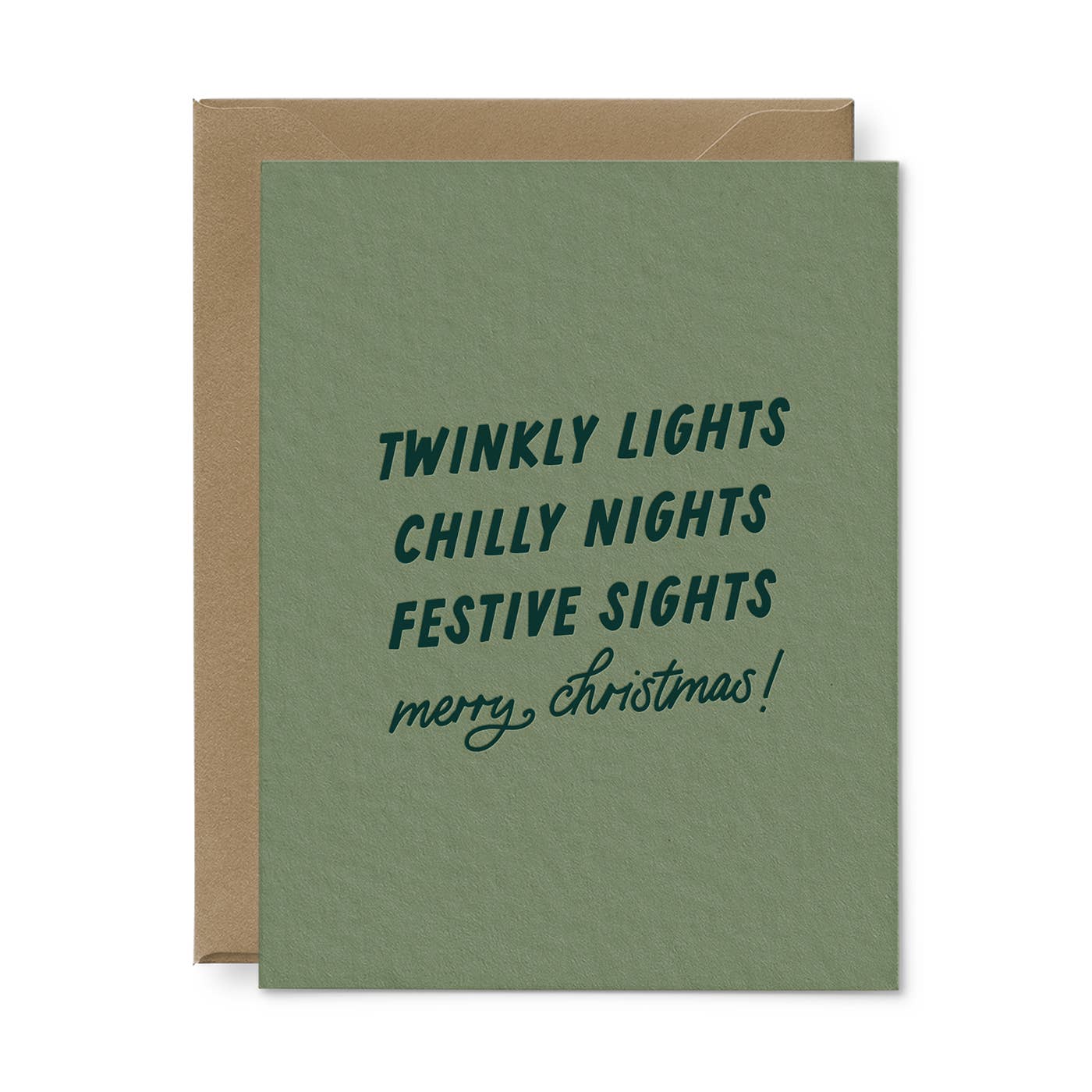 Twinkly Lights Christmas Card