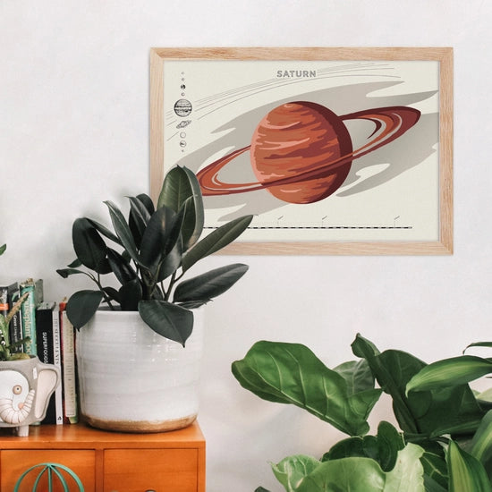 Modern Paint by Numbers Kit: Saturn