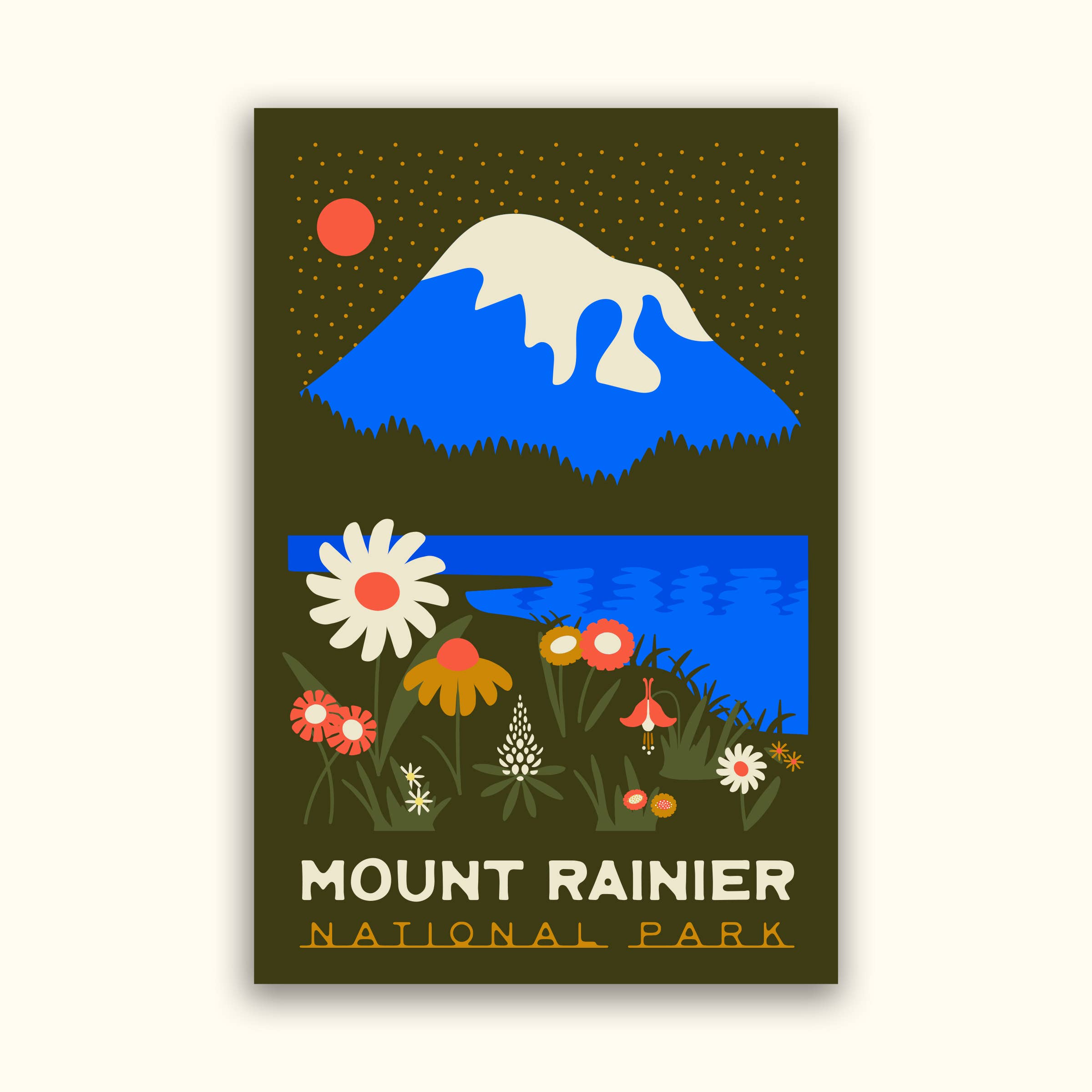 Mount Rainier National Park Wildflowers Postcard