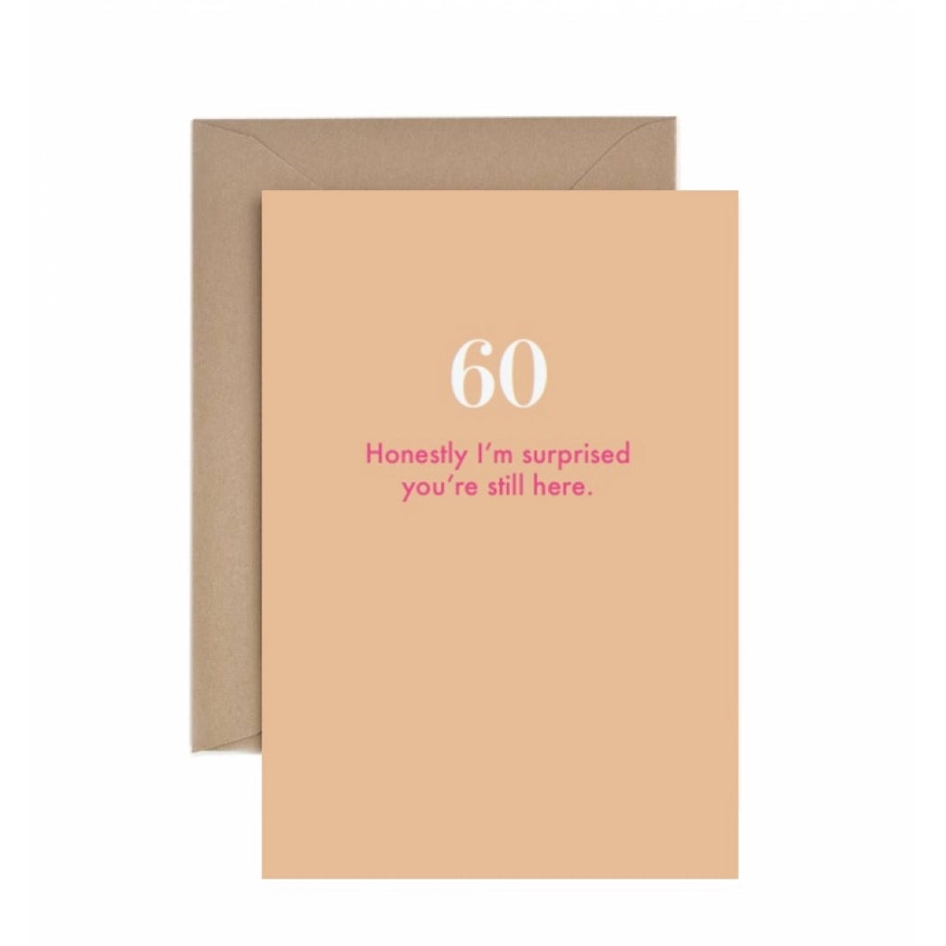 60th Birthday: Still Here Card