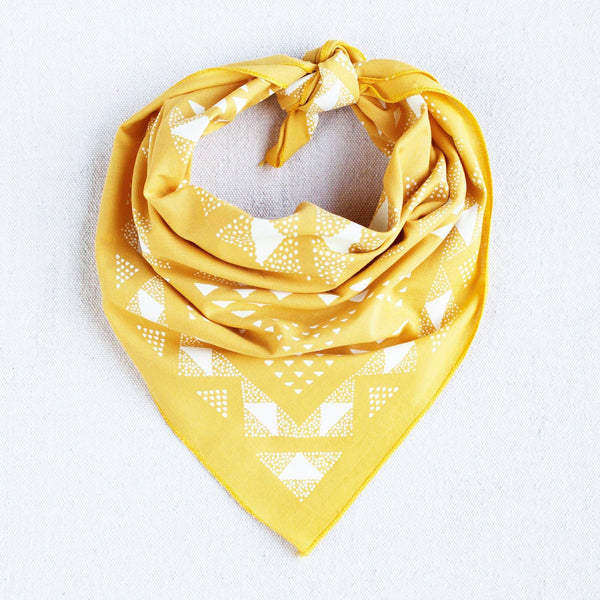 Golden Yellow Quilt Bandana