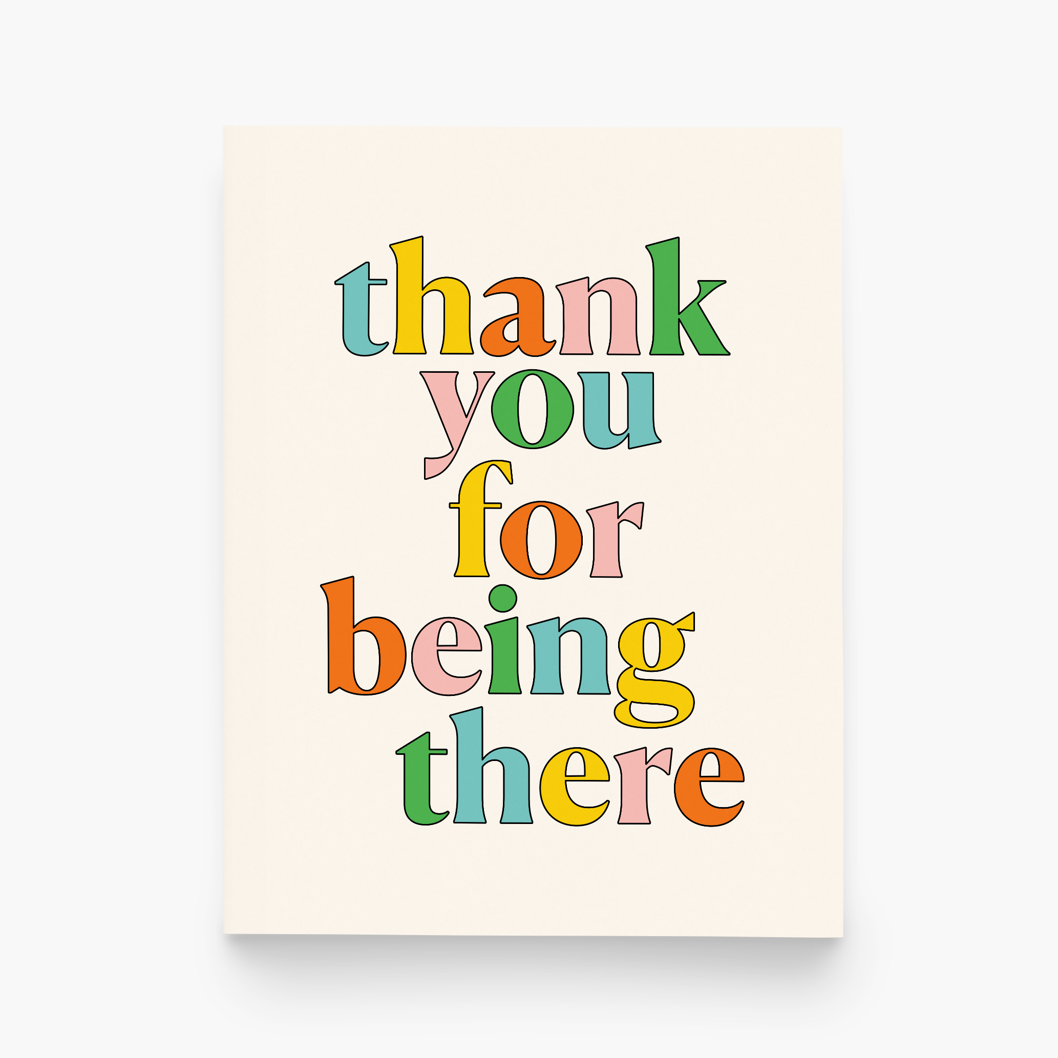 Thank You For Being There Thinking of You Greeting Card