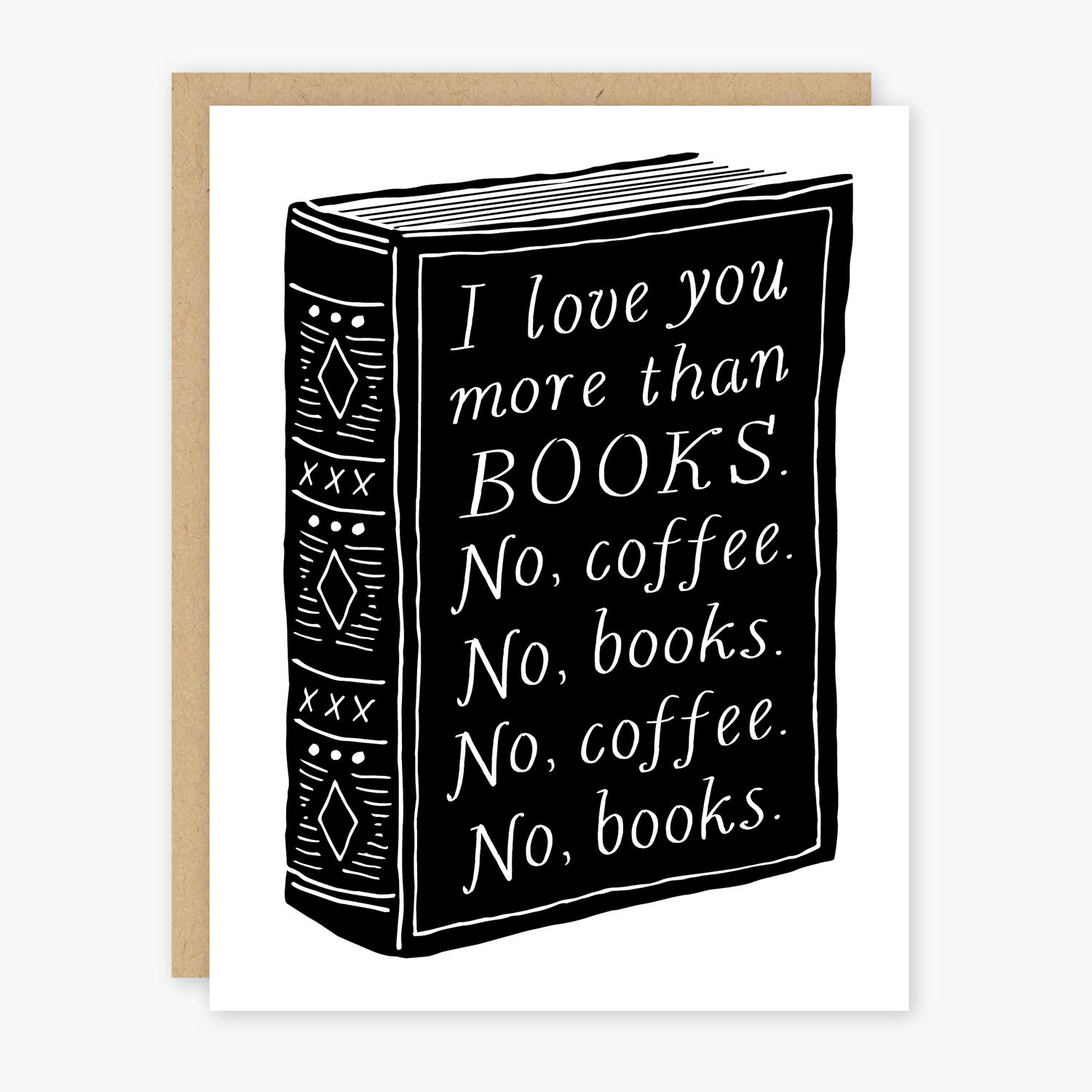 Books & Coffee Love Card