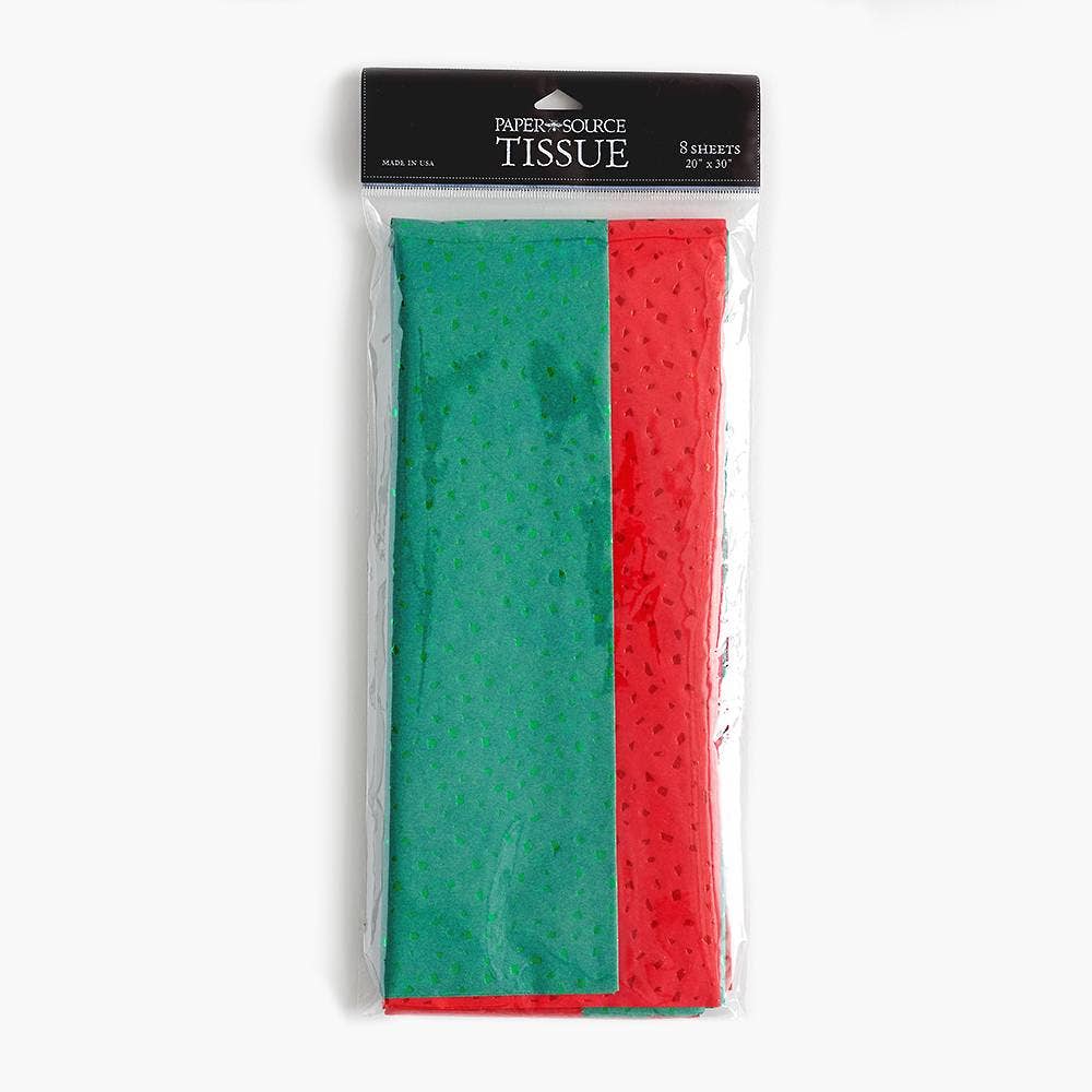 Red + Green Tissue Paper