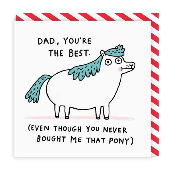 Dad Pony Greeting Card - DIGS