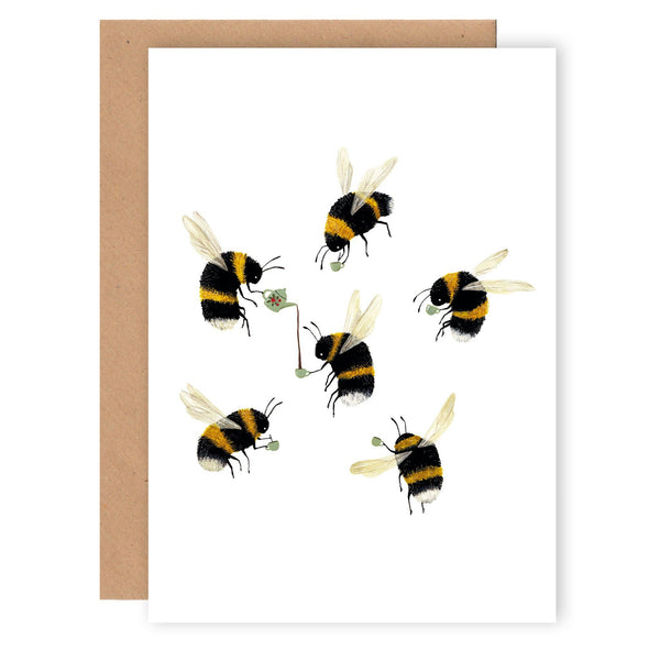 Bees Tea Party Card