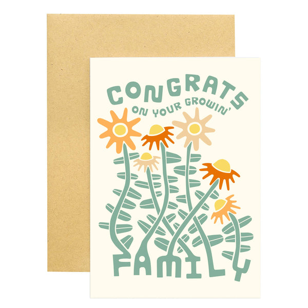 Growing Family Baby Card