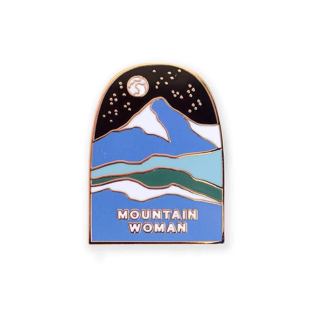 Mountain Woman Enamel Pin - DIGS