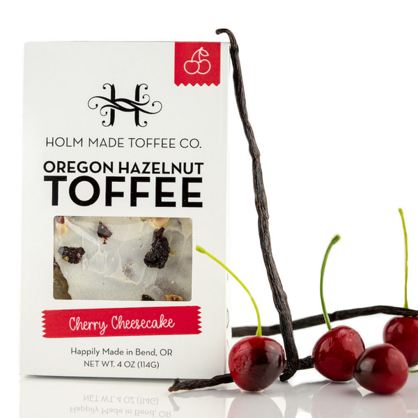 Oregon Hazelnut Toffee: Cherry Cheesecake