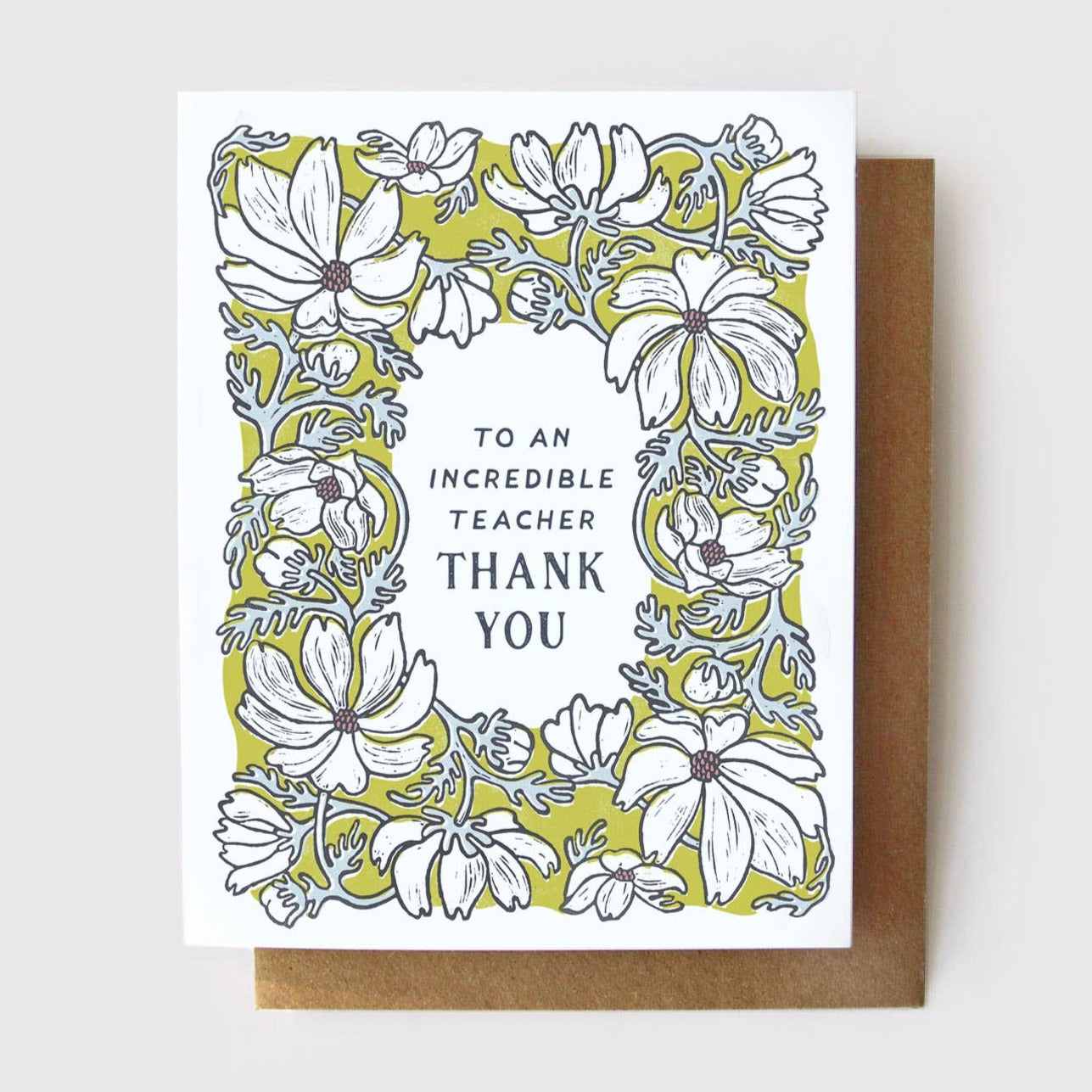 Thank You To An Incredible Teacher Card