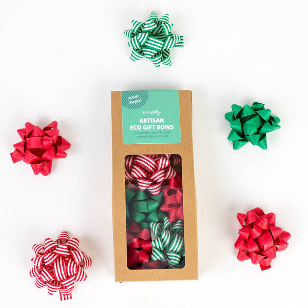 Eco Gift Bows: Christmas Mix