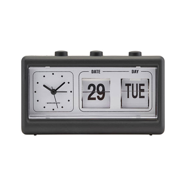 Clock, Black, W. alarm and calendar - DIGS