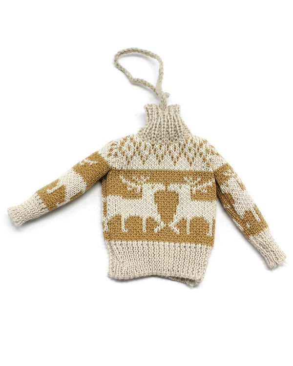 Reindeer Sweater Ornament