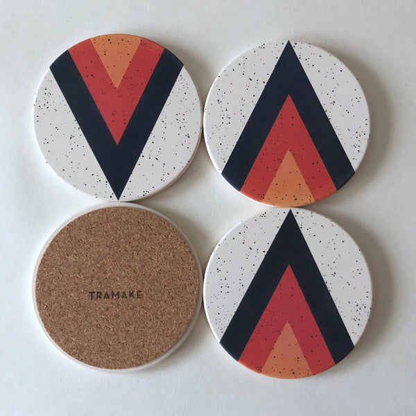 Arrow Absorbent Stone Coasters - DIGS