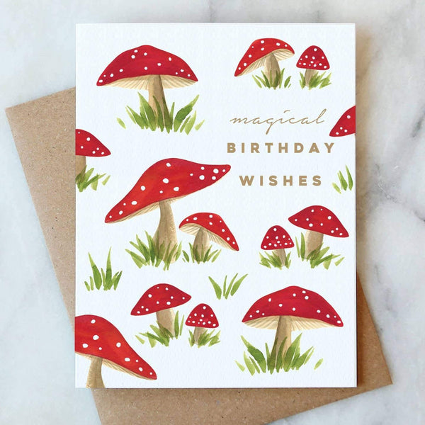 Magical Mushrooms Birthday Card - DIGS