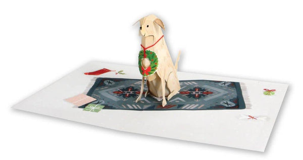 Retriever Dog Holiday Pop-Up Card