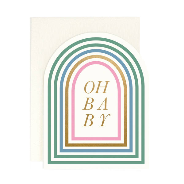 Oh Baby Arched Card