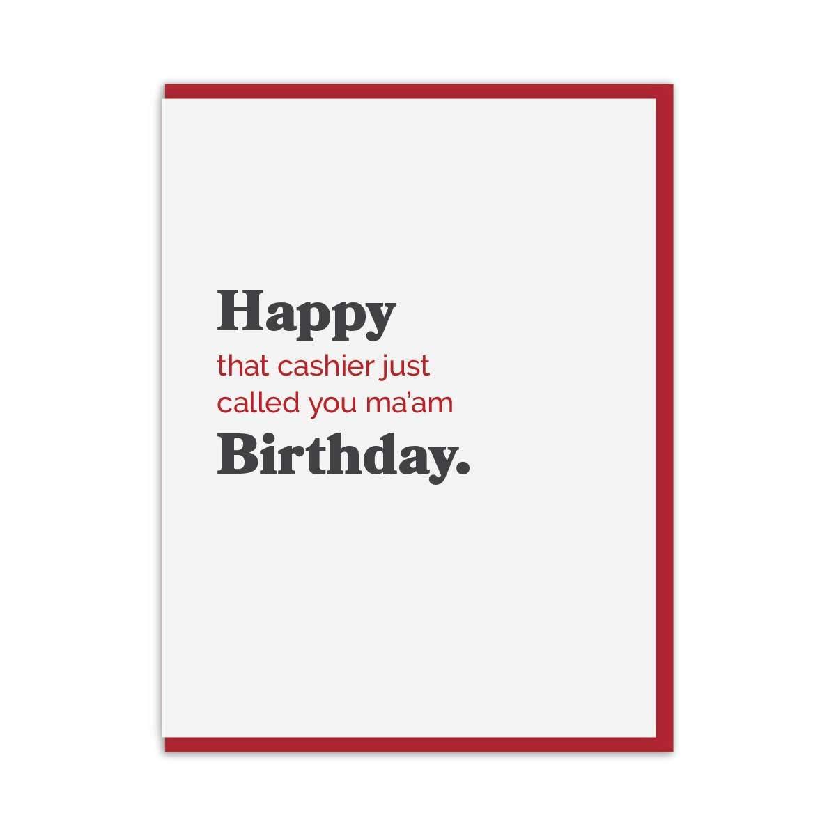Happy Cashier Birthday Card - DIGS