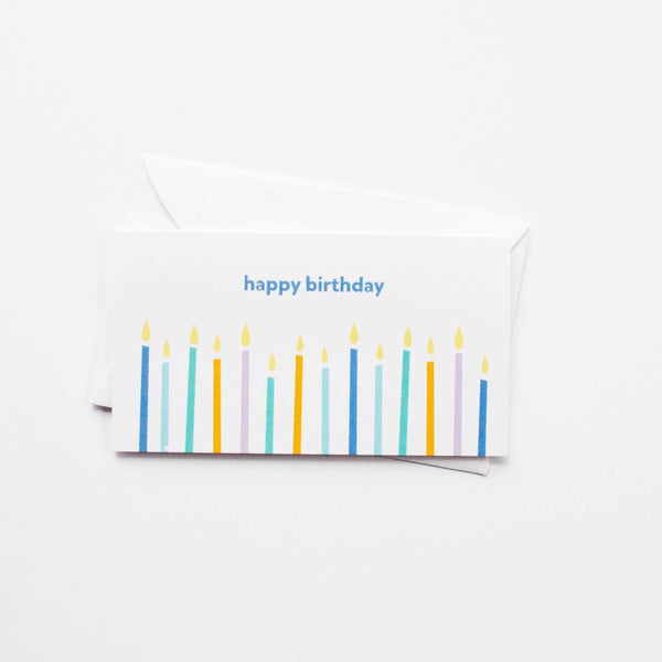 Birthday Candles Mini Card