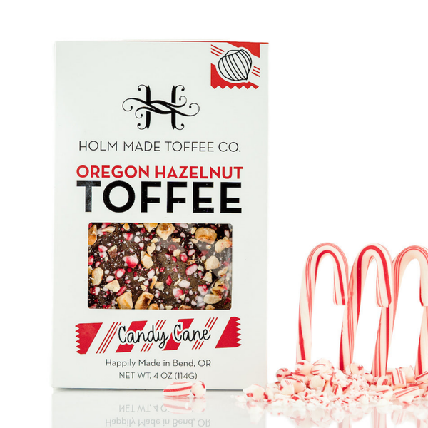 Oregon Hazelnut Toffee: Candy Cane