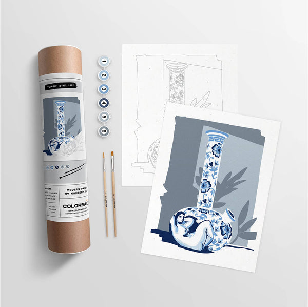 Modern Paint by Numbers Kit: "Vase" Still Life