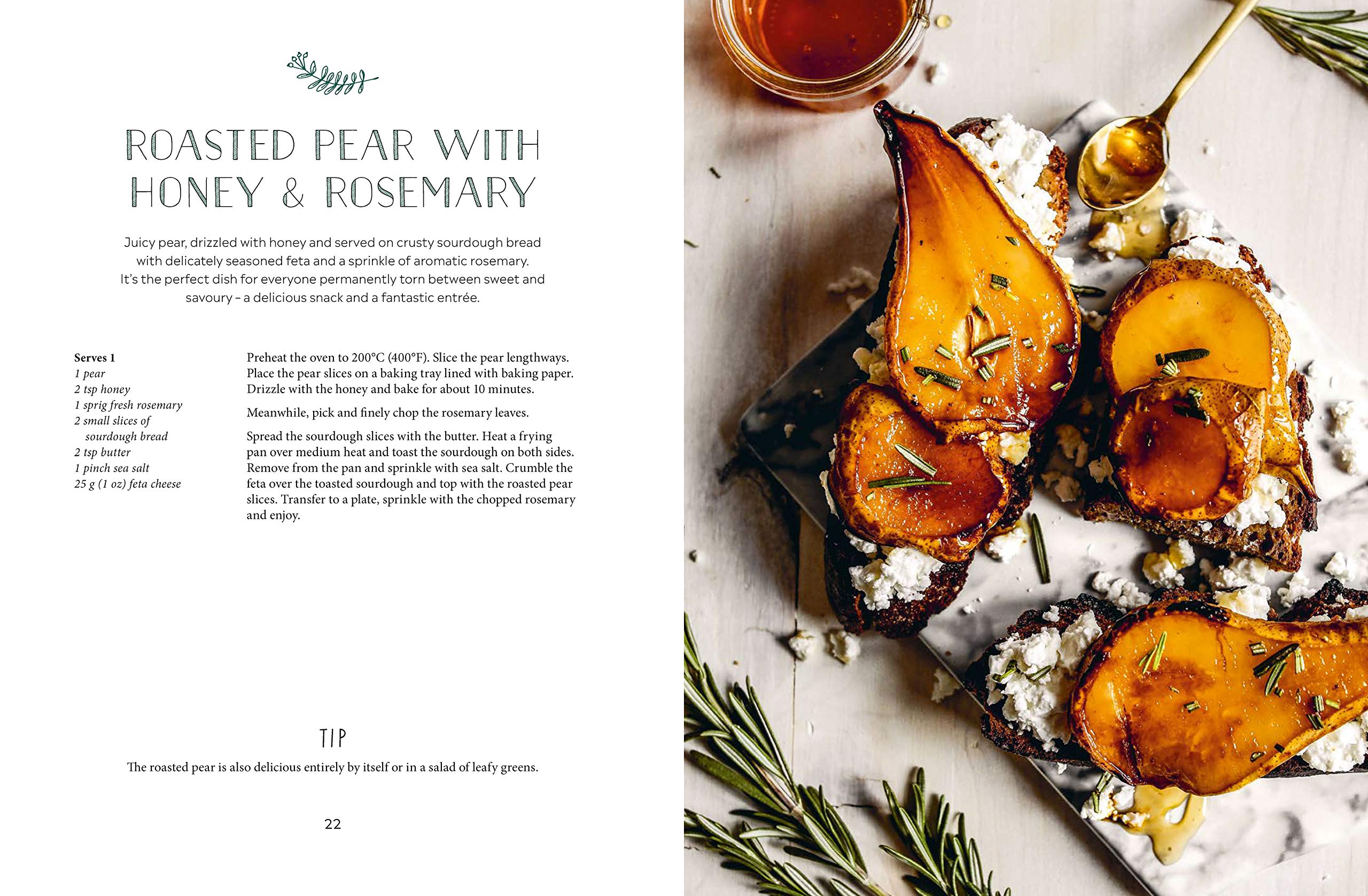 Roasted Pear With Honey & Rosemary - Advent Recipes and Crafts