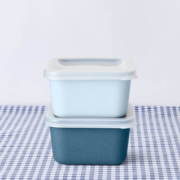 Blues Bamboo Snack Container 2 Set